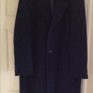 Wool full length mens overcoat.